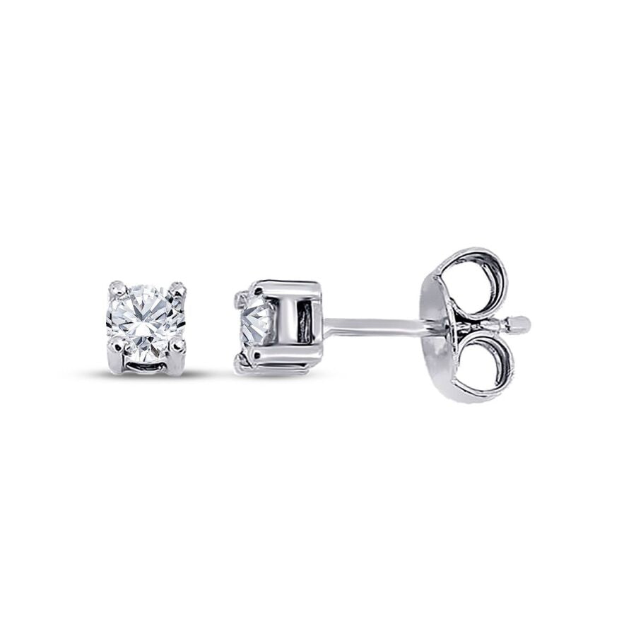 0,40 Carat Diamond Solitaire Earring