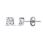 0,60 Carat Diamond Solitaire Earrings