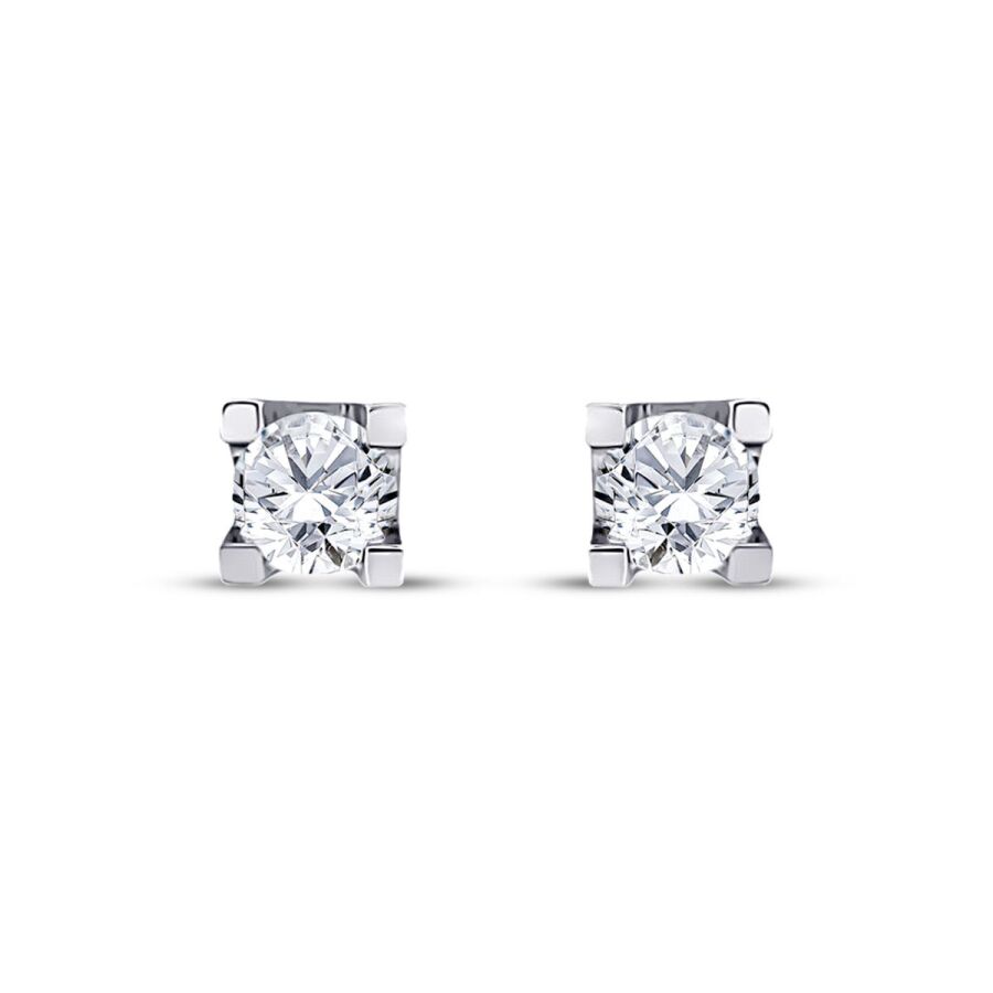0,60 Carat Diamond Solitaire Earrings