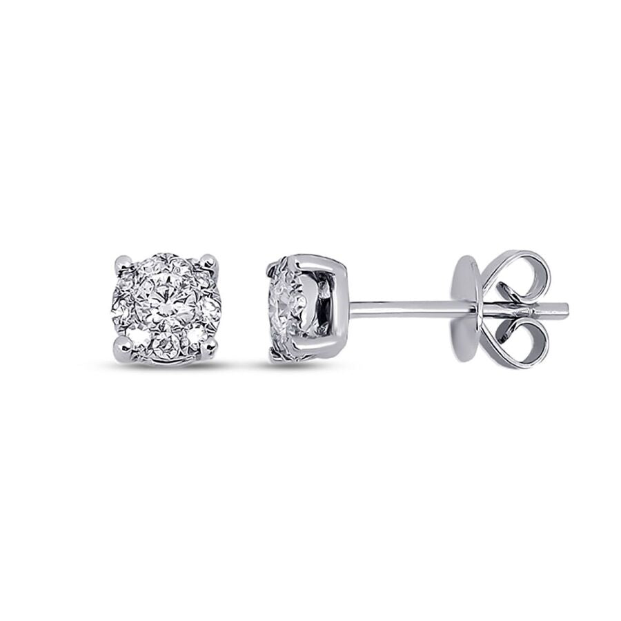 0,16 Carat Diamond Solitaire Earrings