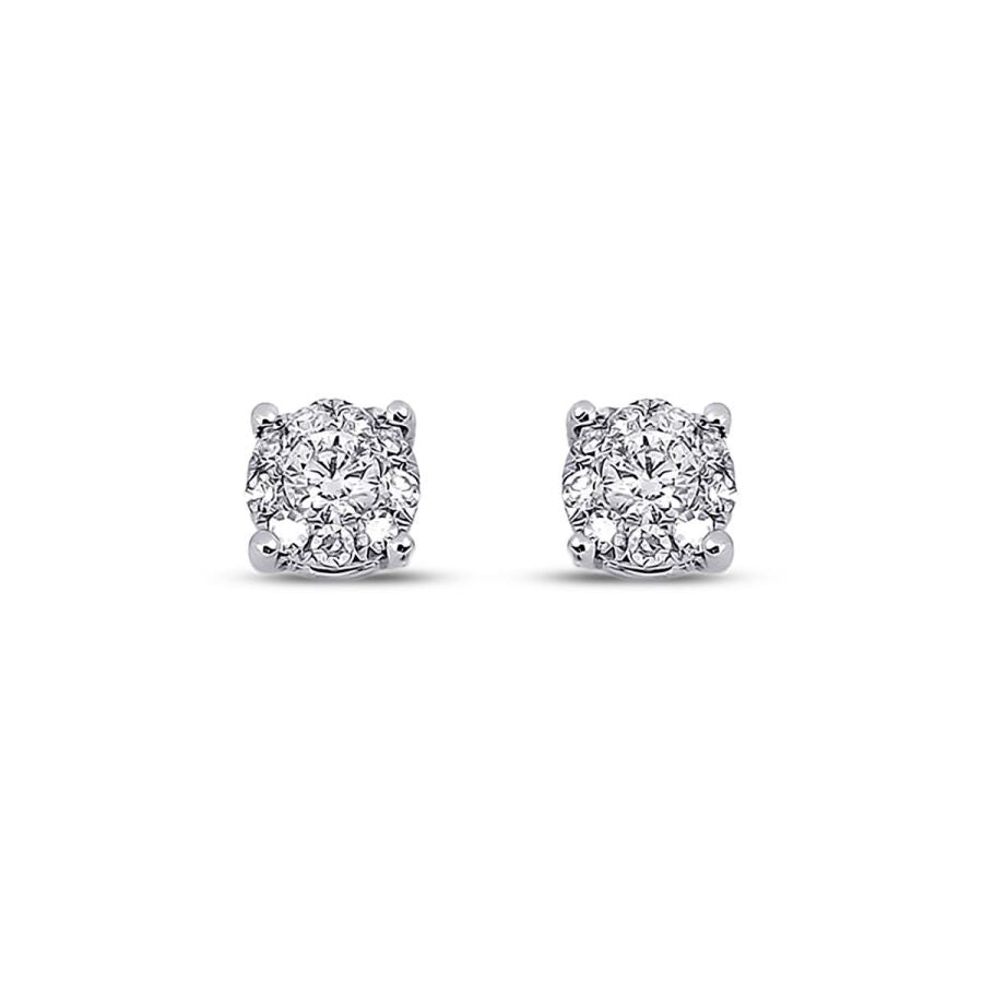 0,16 Carat Diamond Solitaire Earrings