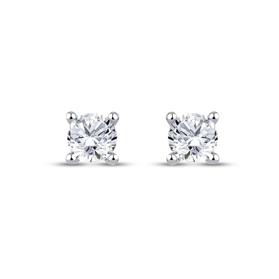 0,60 Carat Diamond Solitaire Earrings