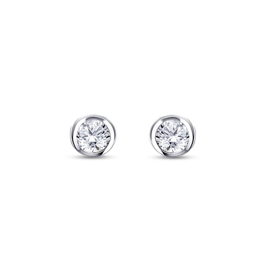 0,30 Carat Diamond Solitaire Earrings