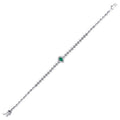 1,41 Carat Diamond Emerald Bracelet