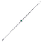 1,41 Carat Diamond Emerald Bracelet
