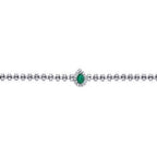 1,41 Carat Diamond Emerald Bracelet