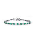 4,88 Carat Diamond Emerald Bracelet