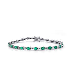 4,88 Carat Diamond Emerald Bracelet