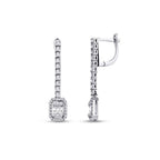 0,99 Carat Diamond Baguette Earrings