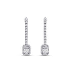 0,99 Carat Diamond Baguette Earrings