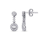 0,36 Carat Diamond Baguette Earrings