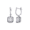 0,70 Carat Diamond Baguette Earrings