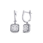 0,70 Carat Diamond Baguette Earrings
