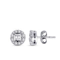 0,33 Carat Diamond Baguette Earrings