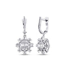 0,59 Carat Diamond Baguette Earrings