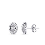 0,14 Carat Diamond Baguette Earrings