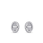 0,14 Carat Diamond Baguette Earrings