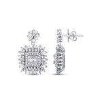 1,20 Carat Diamond Baguette Earrings