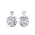 1,20 Carat Diamond Baguette Earrings