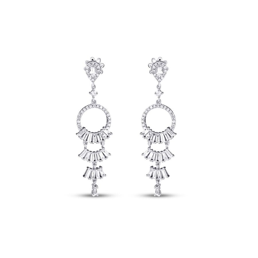 0,99 Carat Diamond Baguette Earrings