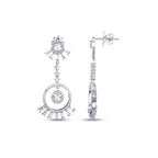 1,44 Carat Diamond Baguette Earrings