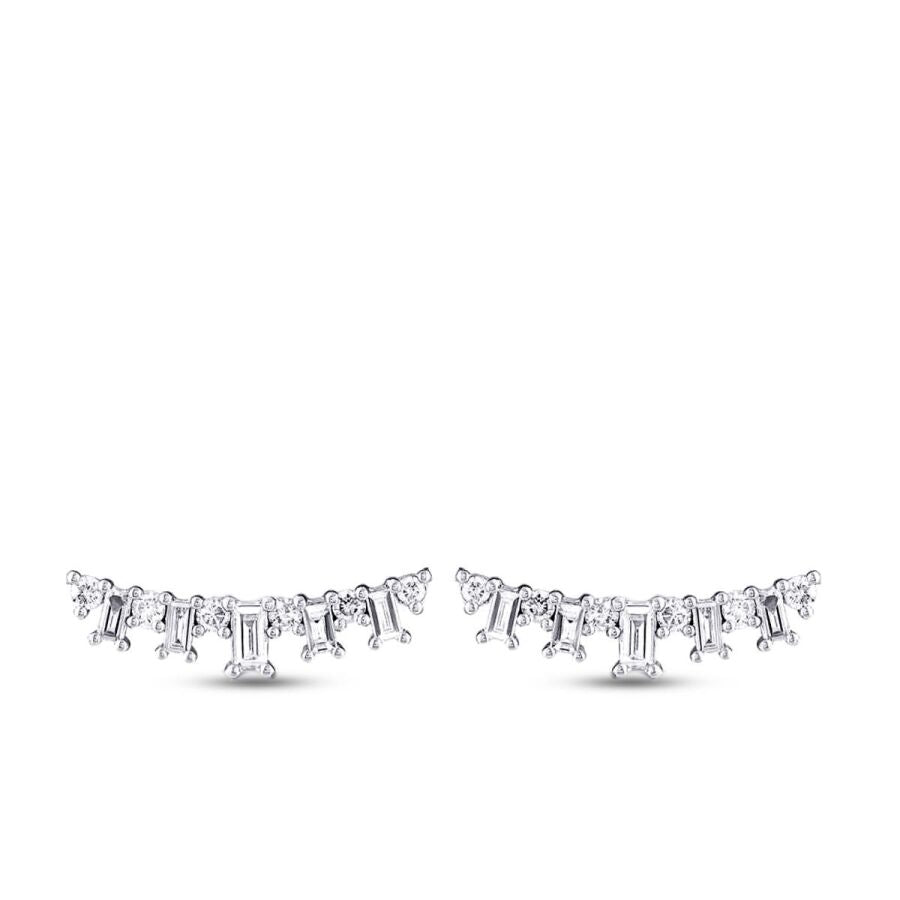 0,99 Carat Diamond Baguette Earrings