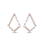0,41 Carat Diamond Baguette Earrings
