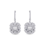 1,41 Carat Diamond Baguette Earrings