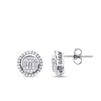 0,55 Carat Diamond Baguette Earrings