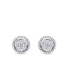 0,55 Carat Diamond Baguette Earrings