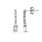 0,43 Carat Diamond Baguette Earrings