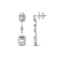 1,00 Carat Diamond Baguette Earrings