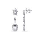 1,00 Carat Diamond Baguette Earrings