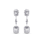 1,00 Carat Diamond Baguette Earrings