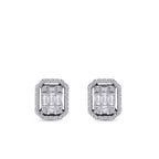 0,38 Carat Diamond Baguette Earrings