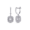 0,99 Carat Diamond Baguette Earrings