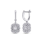 0,99 Carat Diamond Baguette Earrings