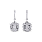 0,99 Carat Diamond Baguette Earrings