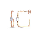 0,32 Carat Diamond Baguette Earrings