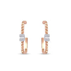 0,32 Carat Diamond Baguette Earrings