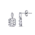 0,41 Carat Diamond Baguette Earrings
