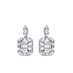 0,41 Carat Diamond Baguette Earrings