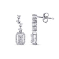 0,33 Carat Diamond Baguette Earrings