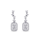 0,33 Carat Diamond Baguette Earrings