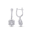 0,73 Carat Diamond Baguette Earrings