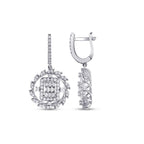 1,10 Carat Diamond Baguette Earrings