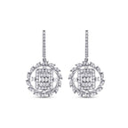 1,10 Carat Diamond Baguette Earrings