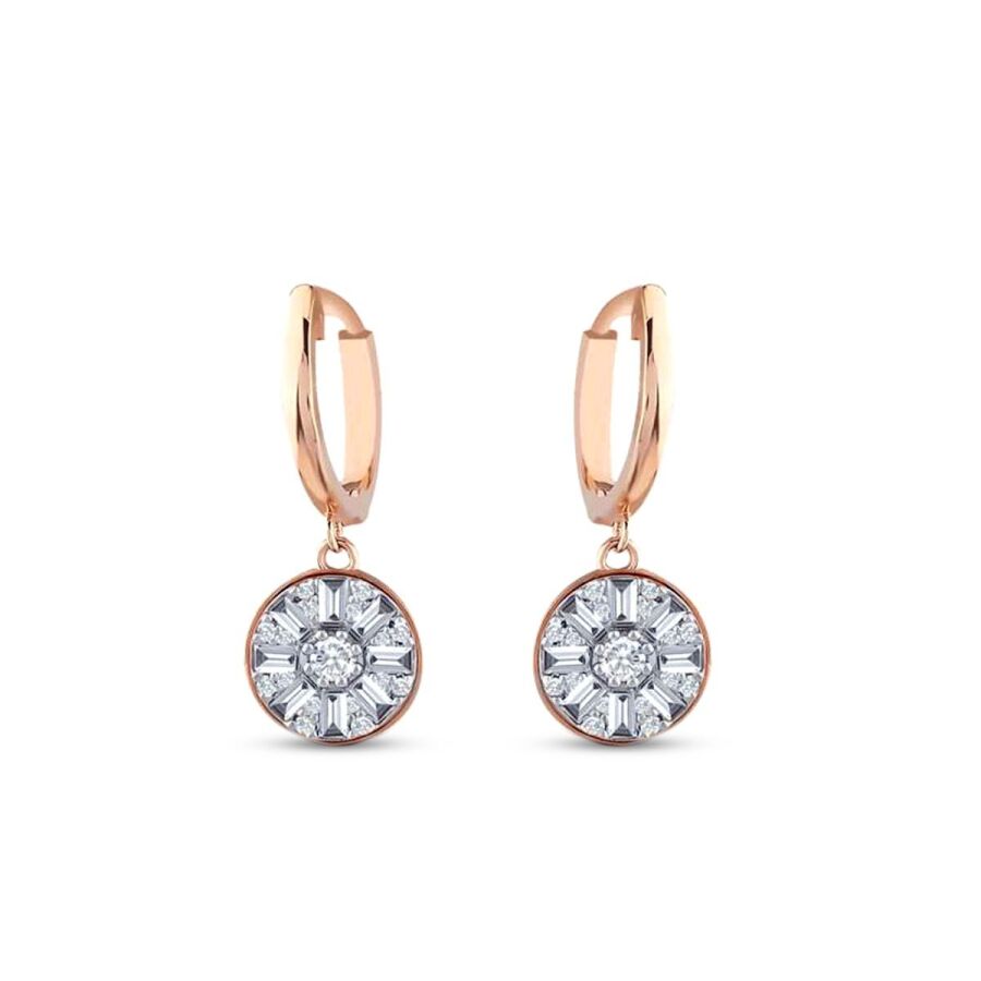 0,60 Carat Diamond Trend Baguette Earrings