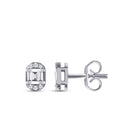 0,14 Carat Diamond Baguette Earrings