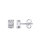0,15 Carat Diamond Baguette Earrings